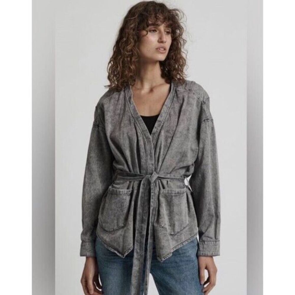 One Teaspoon Gray Button Down Shirt